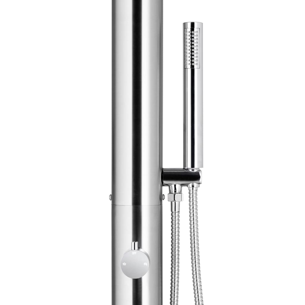 Duș Pentru Grădină, 225 Cm, Oțel Inoxidabil
