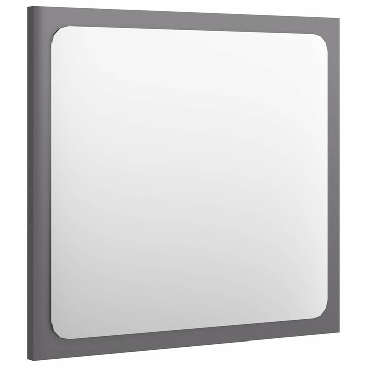 Set Mobilier De Baie, 2 Piese, Gri Extralucios, Pal