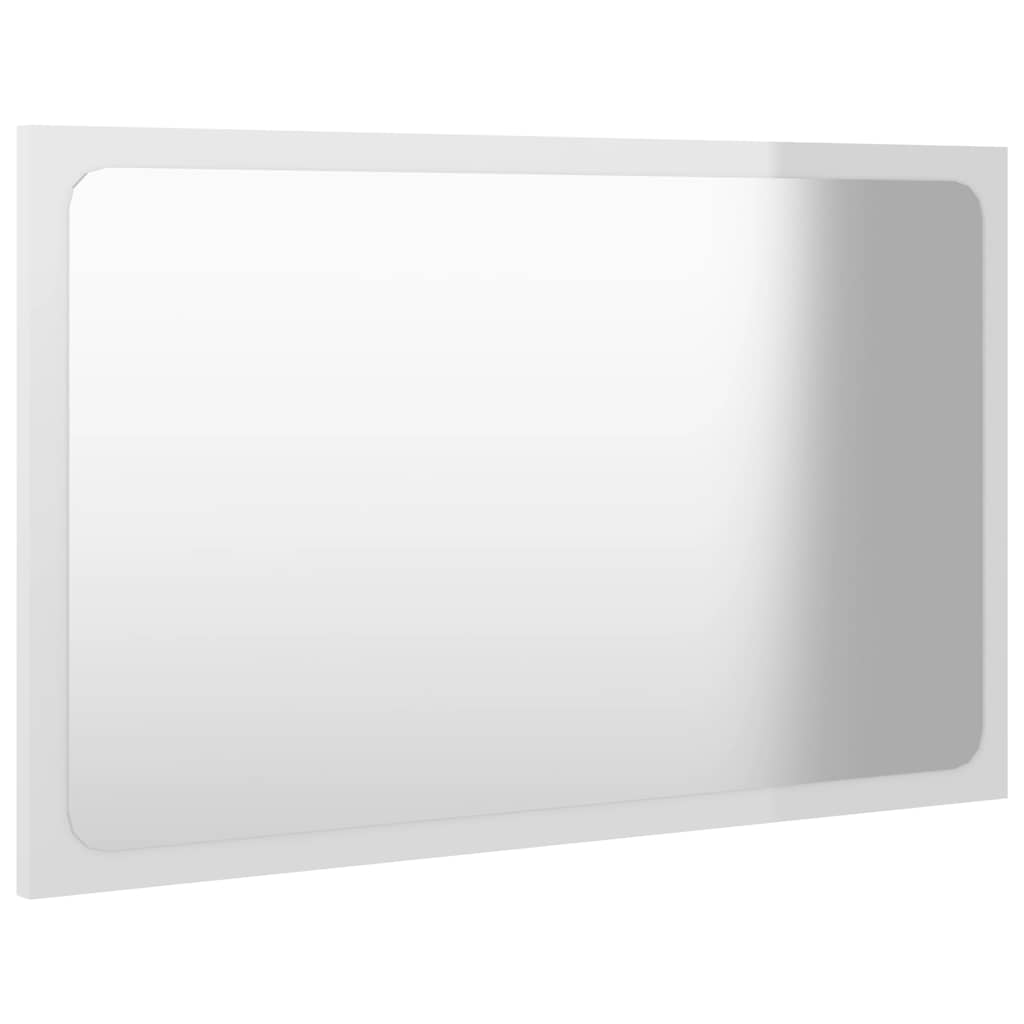 Set Mobilier De Baie, 2 Piese, Alb Extralucios, Pal