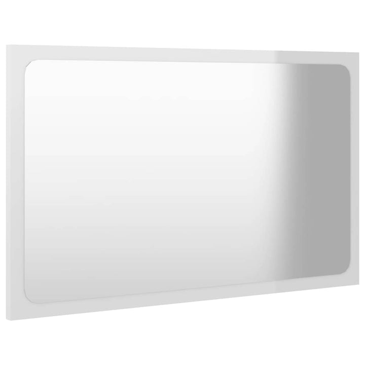 Set Mobilier De Baie, 2 Piese, Alb Extralucios, Pal