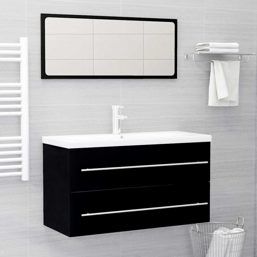 Set Mobilier De Baie, 2 Piese, , Pal
