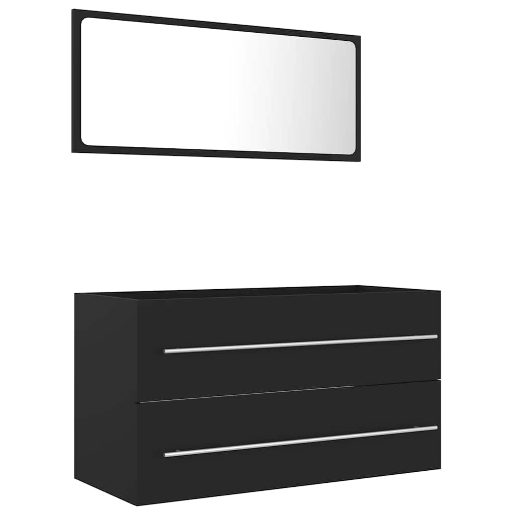 Set Mobilier De Baie, 2 Piese, , Pal