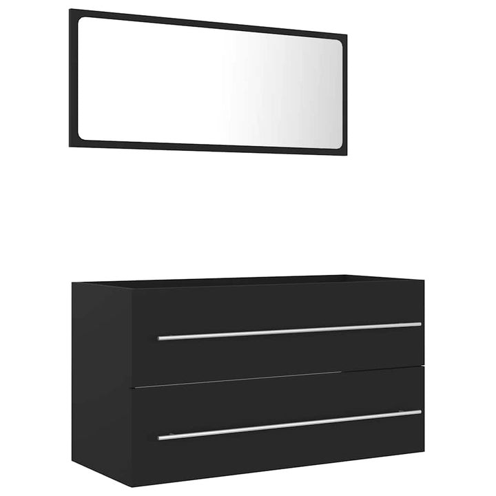 Set Mobilier De Baie, 2 Piese, , Pal