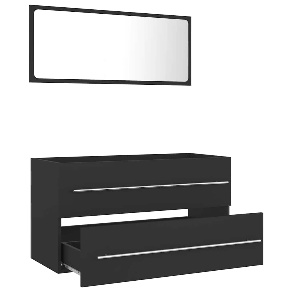 Set Mobilier De Baie, 2 Piese, , Pal
