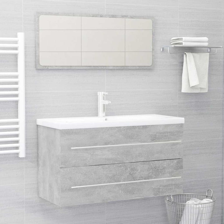 Set Mobilier De Baie, 2 Piese, , Pal