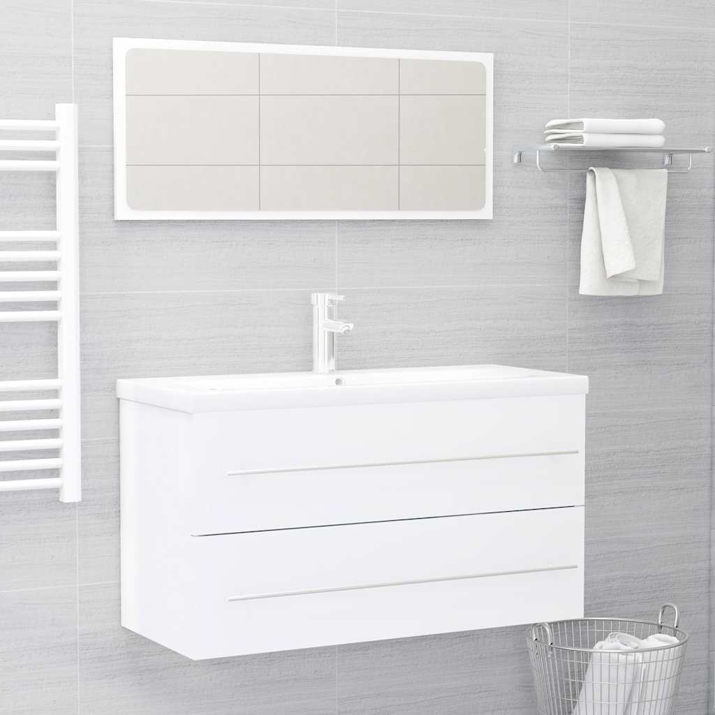 Set Mobilier De Baie, 2 Piese, , Pal