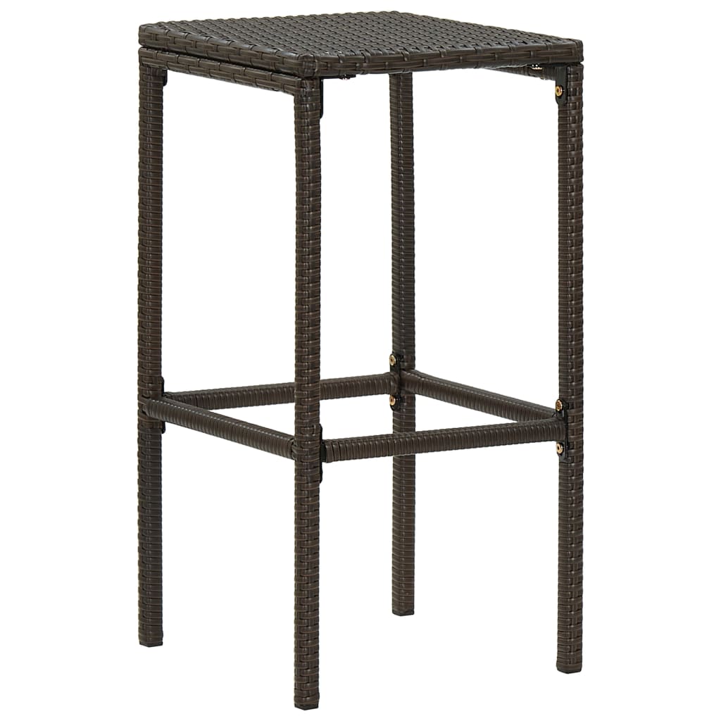 Vixl Set Mobilier Bar De Grădină Cu Perne, 5 Piese, , Poliratan