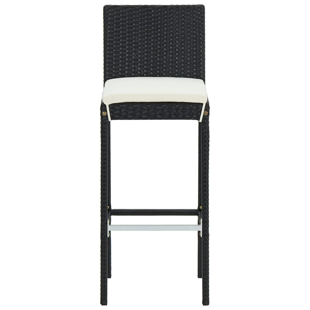 Vixl Set Mobilier Bar De Grădină Cu Perne, 5 Piese, , Poliratan