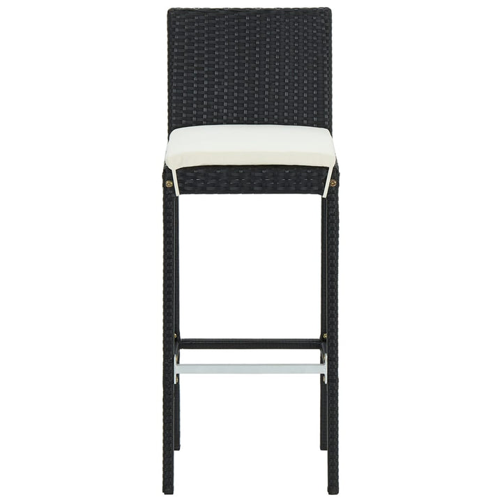 Vixl Set Mobilier Bar De Grădină Cu Perne, 5 Piese, , Poliratan