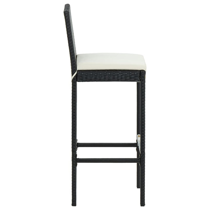 Vixl Set Mobilier Bar De Grădină Cu Perne, 5 Piese, , Poliratan