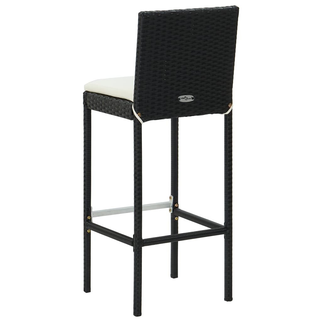 Vixl Set Mobilier Bar De Grădină Cu Perne, 5 Piese, , Poliratan