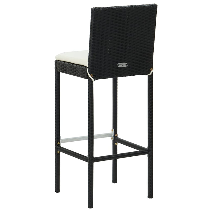 Vixl Set Mobilier Bar De Grădină Cu Perne, 5 Piese, , Poliratan