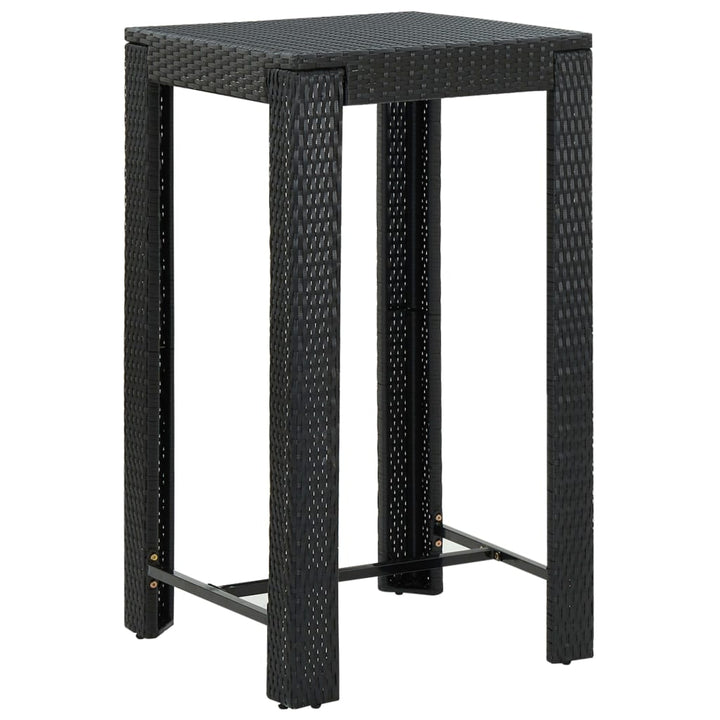 Vixl Set Mobilier Bar De Grădină Cu Perne, 3 Piese, , Poliratan