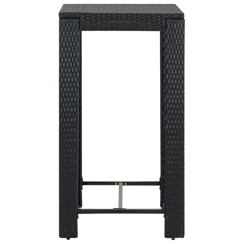 Vixl Set Mobilier Bar De Grădină Cu Perne, 3 Piese, , Poliratan