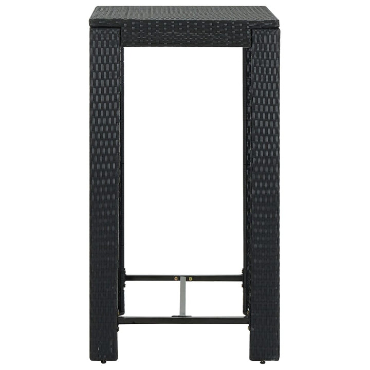 Vixl Set Mobilier Bar De Grădină Cu Perne, 3 Piese, , Poliratan
