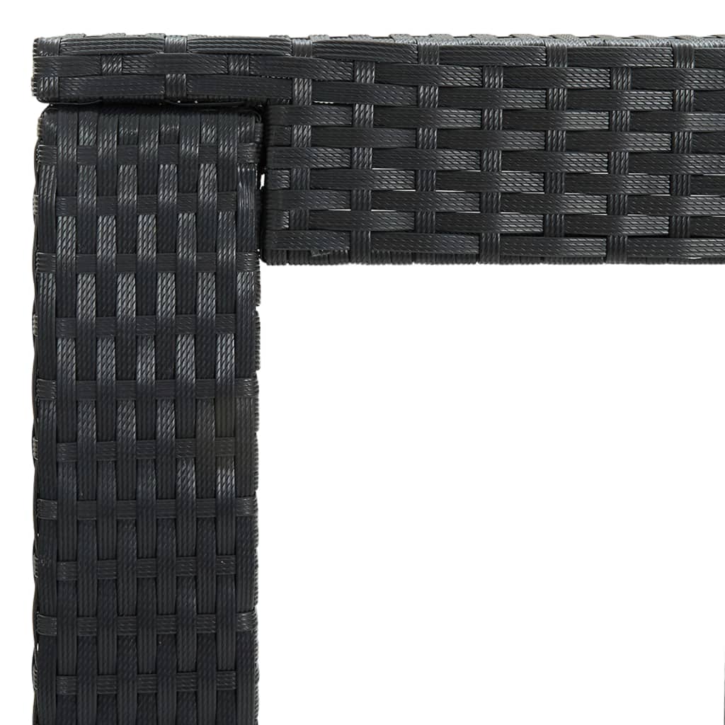 Vixl Set Mobilier Bar De Grădină Cu Perne, 3 Piese, , Poliratan