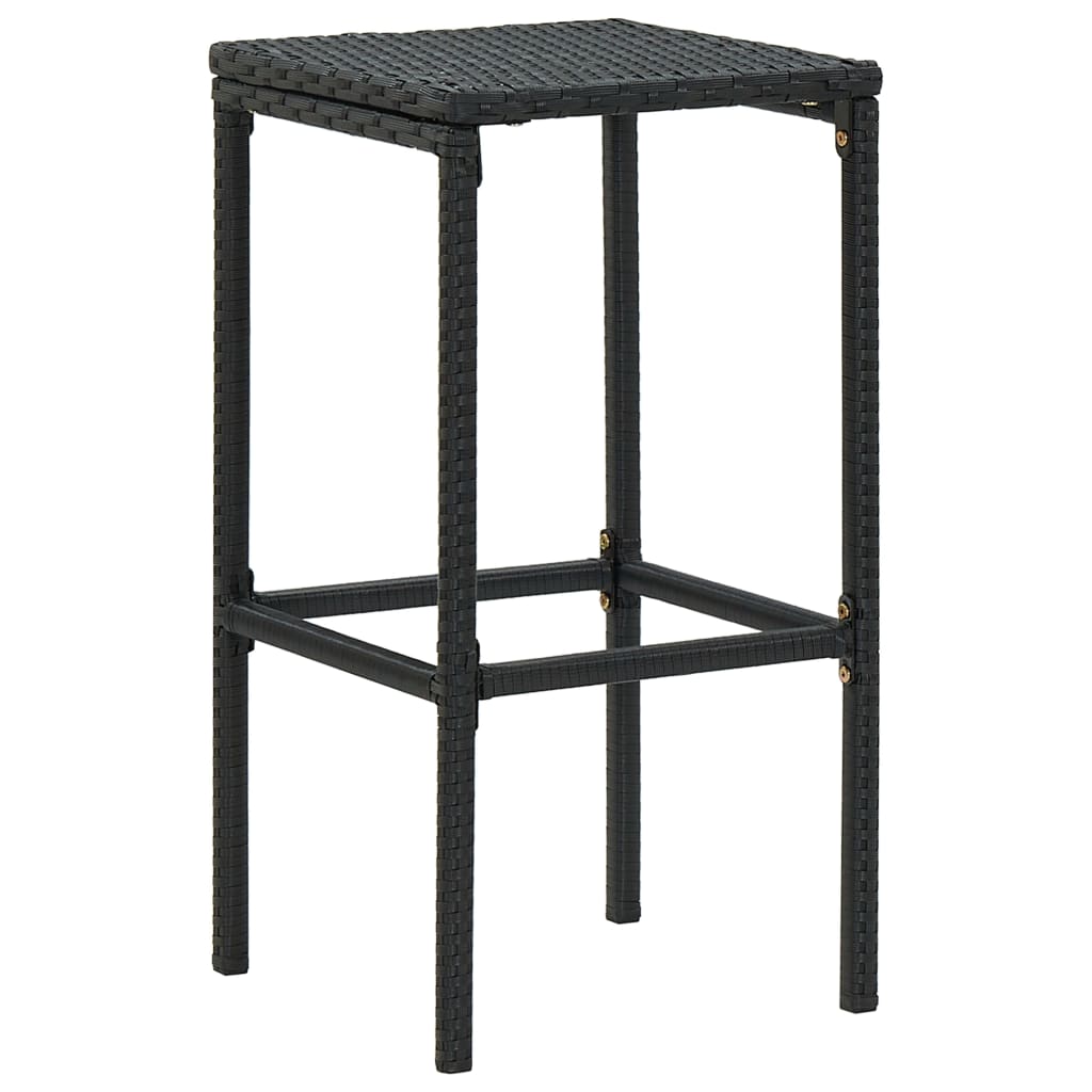 Vixl Set Mobilier Bar De Grădină Cu Perne, 3 Piese, , Poliratan