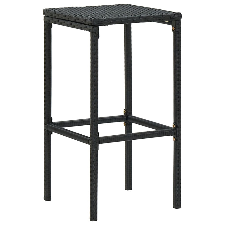 Vixl Set Mobilier Bar De Grădină Cu Perne, 3 Piese, , Poliratan