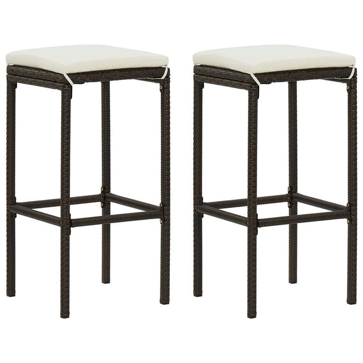 Set Mobilier Bar De Grădină, Cu Perne, 3 Piese, , Poliratan