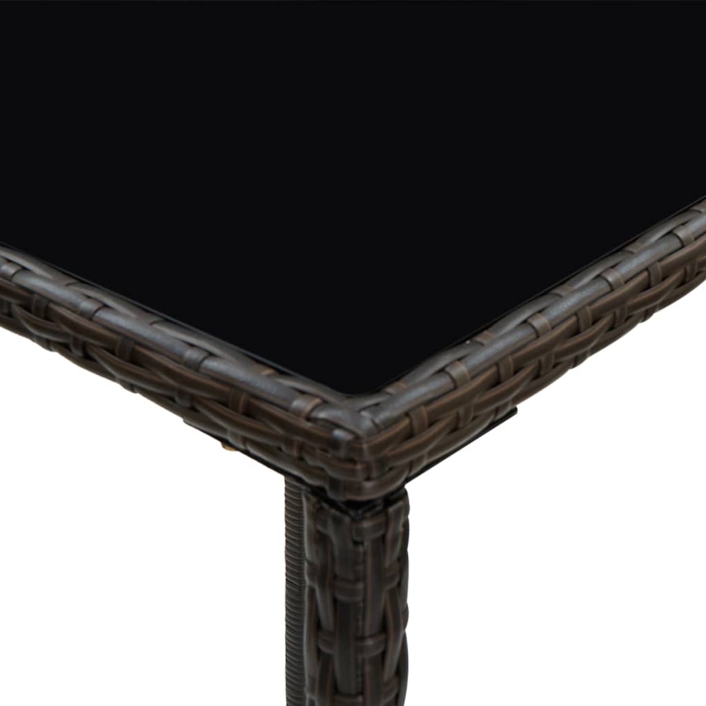 Set Mobilier Bar De Grădină, Cu Perne, 3 Piese, , Poliratan