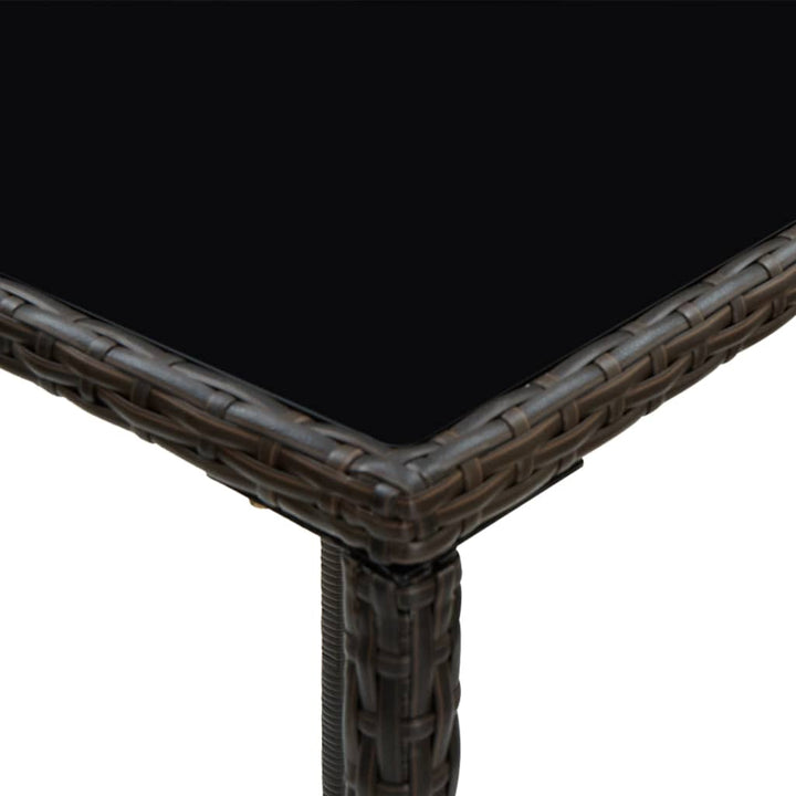 Set Mobilier Bar De Grădină, Cu Perne, 3 Piese, , Poliratan