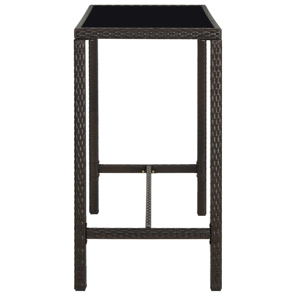 Set Mobilier Bar De Grădină, 5 Piese, , Poliratan