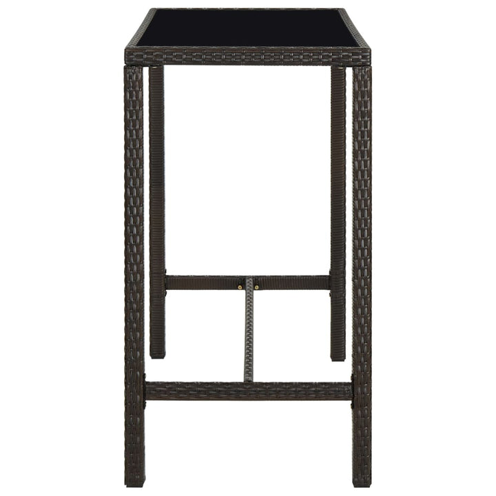 Set Mobilier Bar De Grădină, 5 Piese, , Poliratan