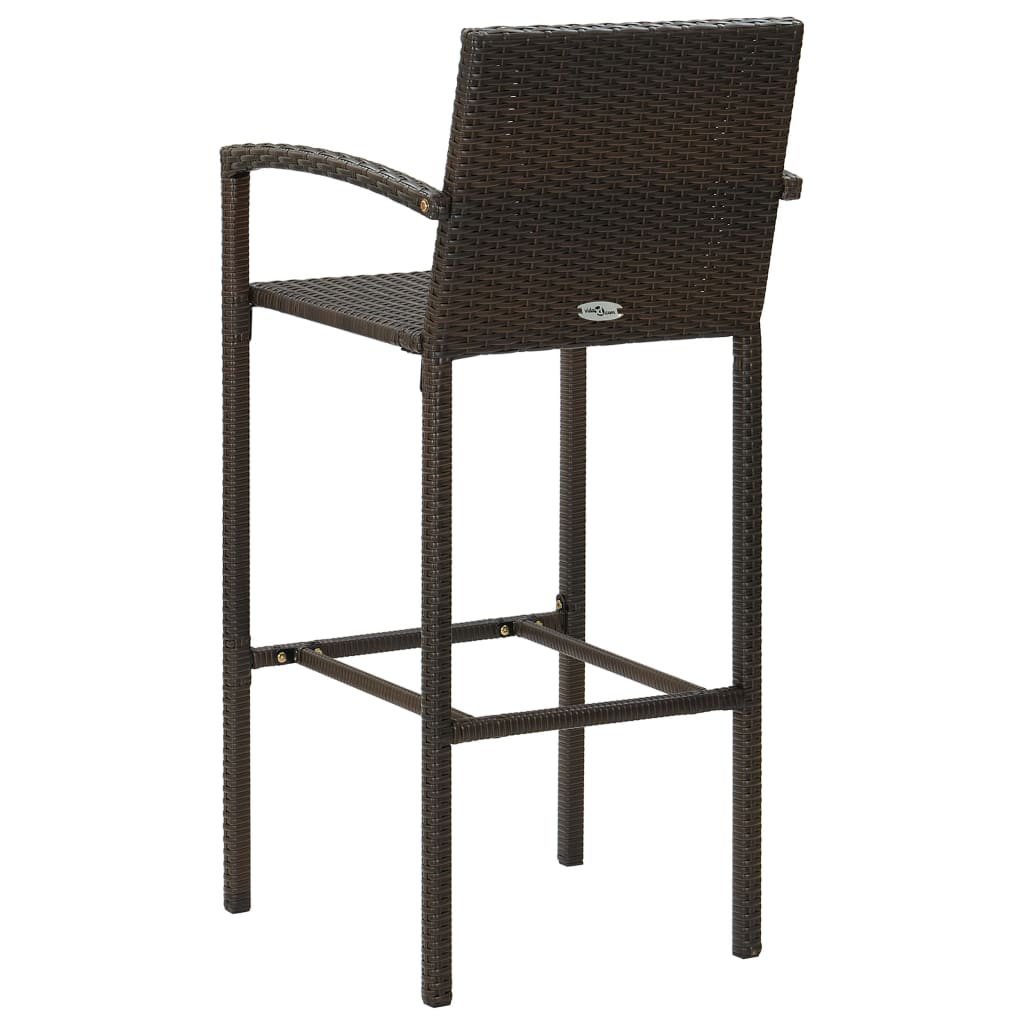 Set Mobilier Bar De Grădină, 5 Piese, , Poliratan