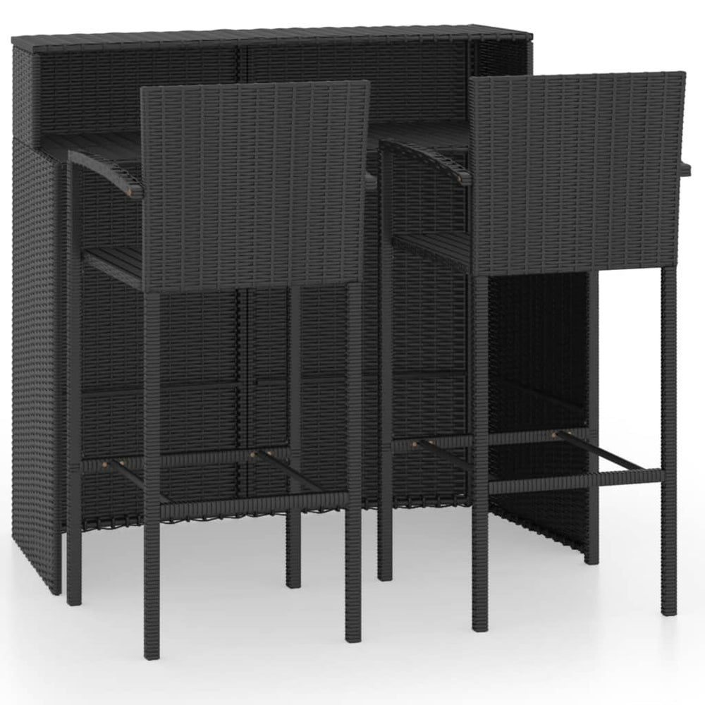 Set Mobilier Bar De Grădină, 3 Piese,