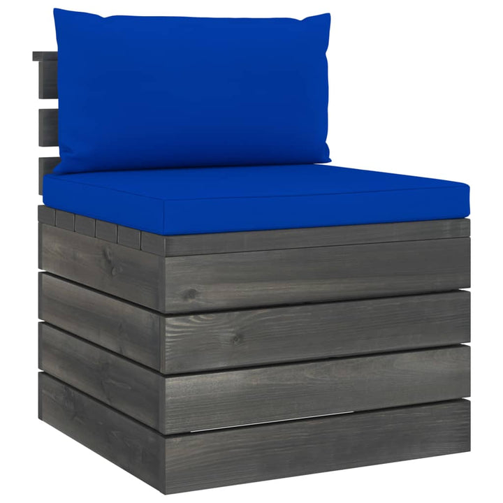Set Mobilier Grădină Din Paleți, 2 Piese, Cu Perne, Lemn De Pin