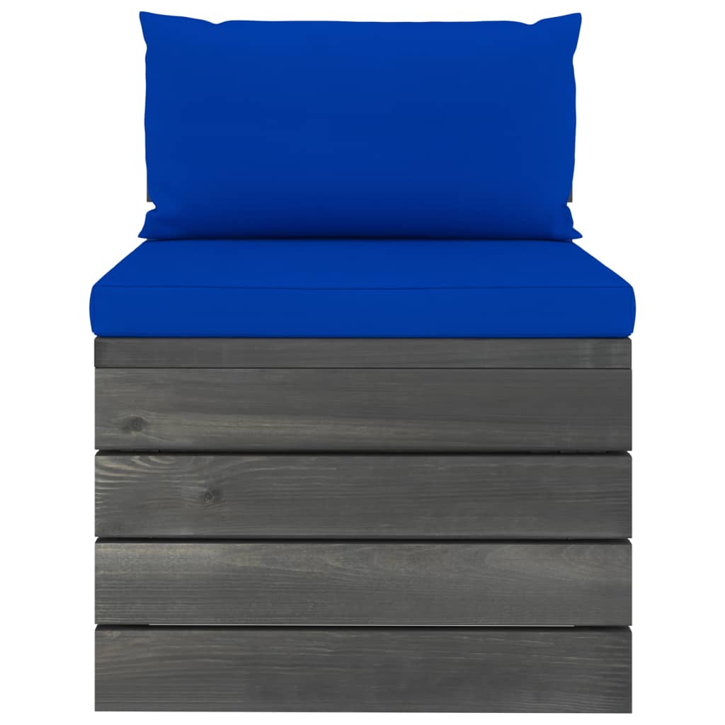 Set Mobilier Grădină Din Paleți, 2 Piese, Cu Perne, Lemn De Pin