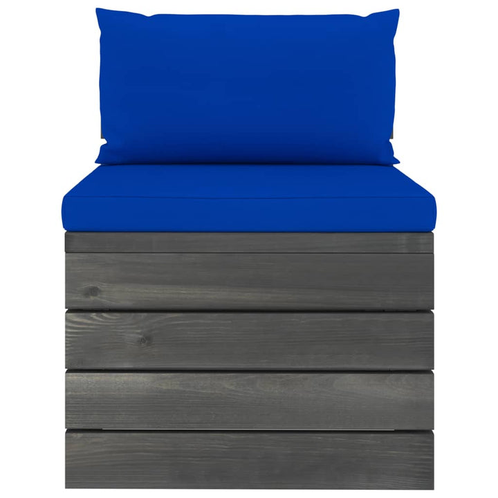 Set Mobilier Grădină Din Paleți, 2 Piese, Cu Perne, Lemn De Pin