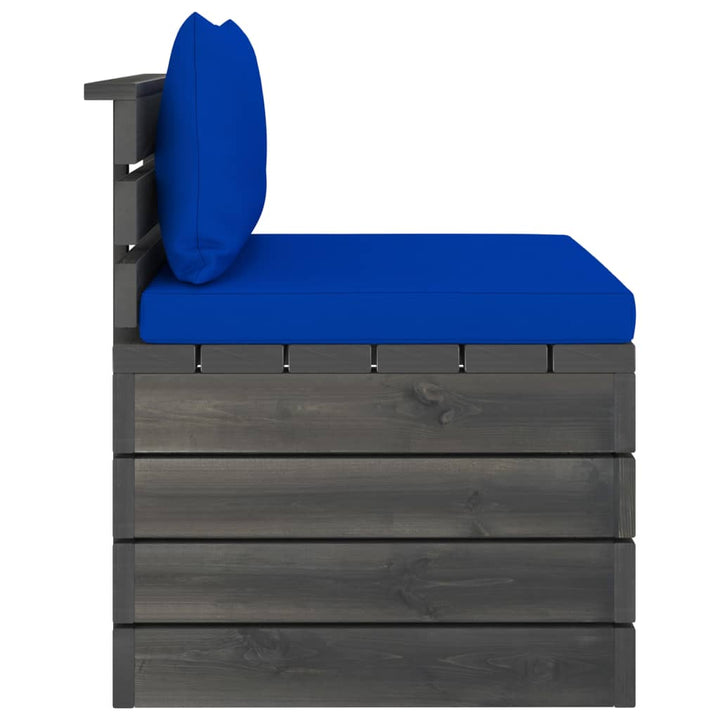 Set Mobilier Grădină Din Paleți, 2 Piese, Cu Perne, Lemn De Pin