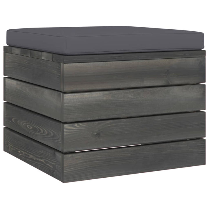 Set Mobilier Grădină Din Paleți, 2 Piese, Cu Perne, Lemn De Pin