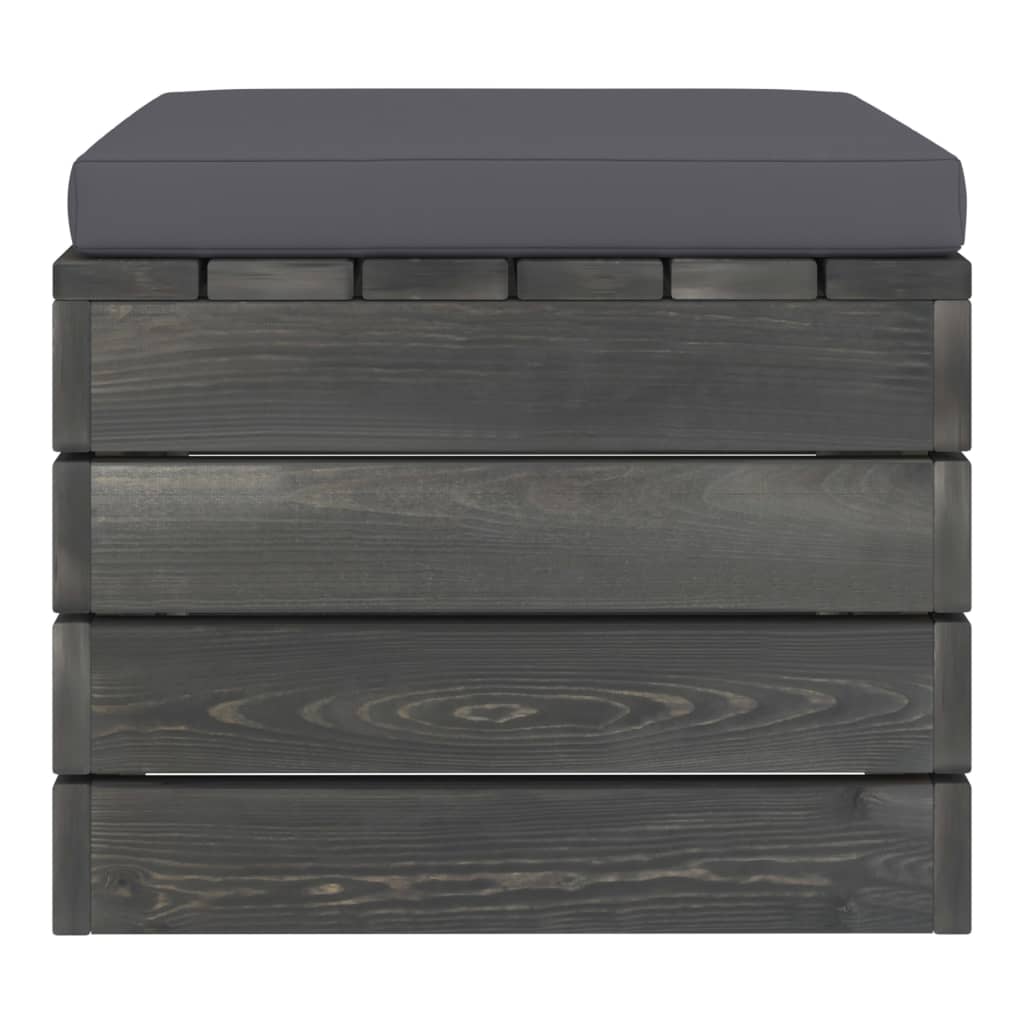 Set Mobilier Grădină Din Paleți, 2 Piese, Cu Perne, Lemn De Pin