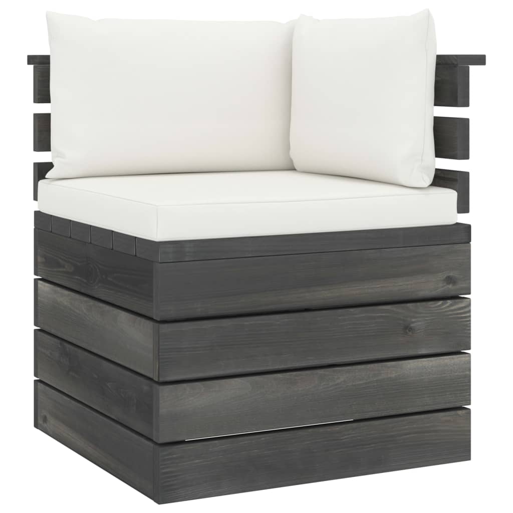 Set Mobilier Grădină Din Paleți Cu Perne, 5 Piese, Lemn De Pin