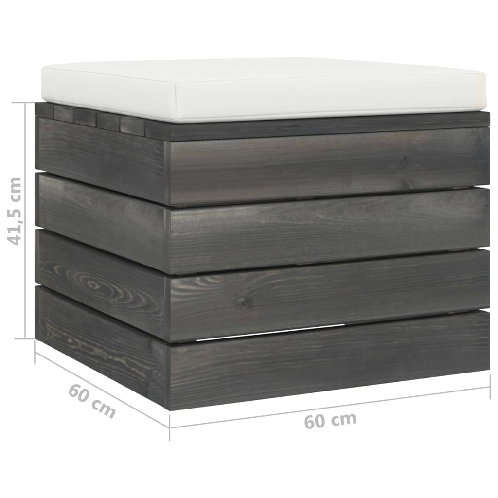 Set Mobilier Grădină Paleți Cu Perne 7 Piese Lemn Masiv Pin