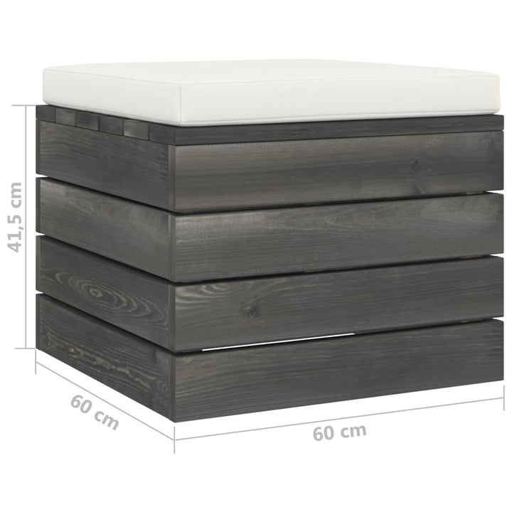 Set Mobilier Grădină Paleți Cu Perne 7 Piese Lemn Masiv Pin