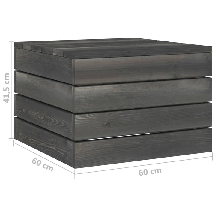Set Mobilier Grădină Paleți Cu Perne 7 Piese Lemn Masiv Pin