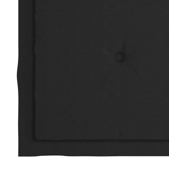 Scaune De Grădină Cu Perne Negre, 2 Buc., Lemn Masiv De Tec
