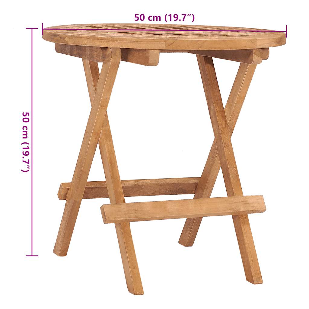 Set Mobilier Exterior Pliabil Cu Perne, 3 Piese, Lemn Masiv Tec