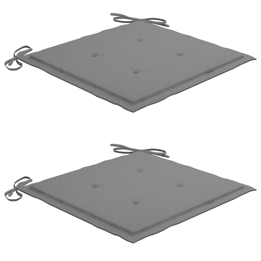 Set Mobilier Exterior Pliabil Cu Perne, 3 Piese, Lemn Masiv Tec
