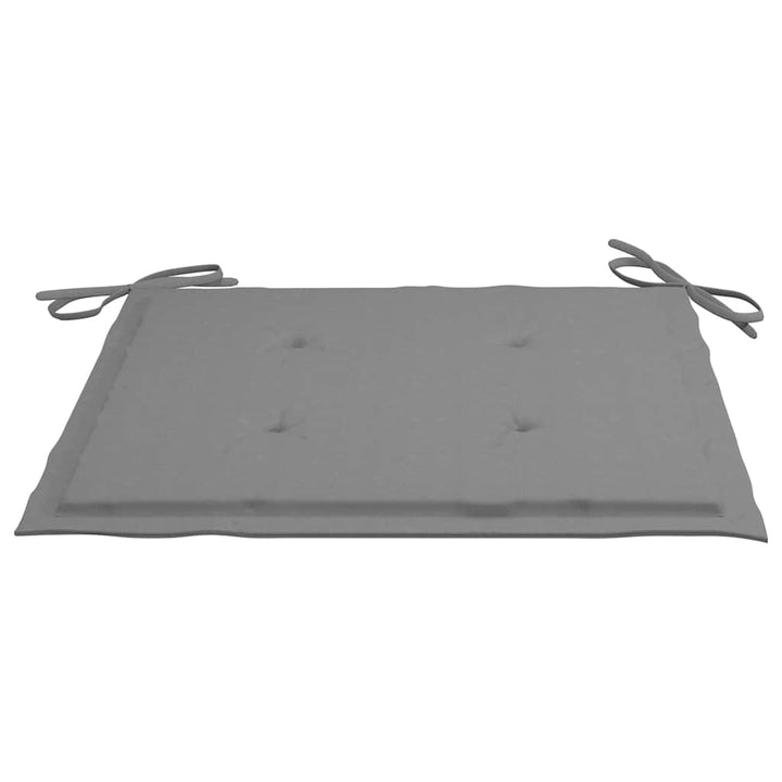 Set Mobilier Exterior Pliabil Cu Perne, 3 Piese, Lemn Masiv Tec