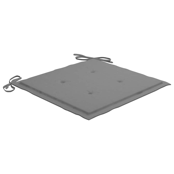 Set Mobilier Exterior Pliabil Cu Perne, 3 Piese, Lemn Masiv Tec