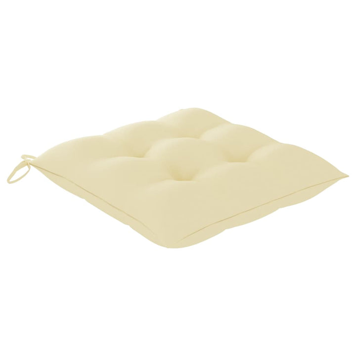 Set Mobilier Pliabil Exterior Cu Perne, 3 Piese, Lemn Masiv Tec