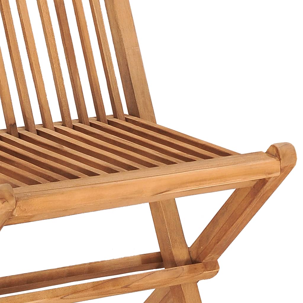 Set Mobilier Pliabil Exterior Cu Perne, 3 Piese, Lemn Masiv Tec