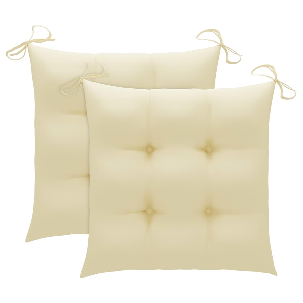 Set Mobilier Pliabil Exterior Cu Perne, 3 Piese, Lemn Masiv Tec
