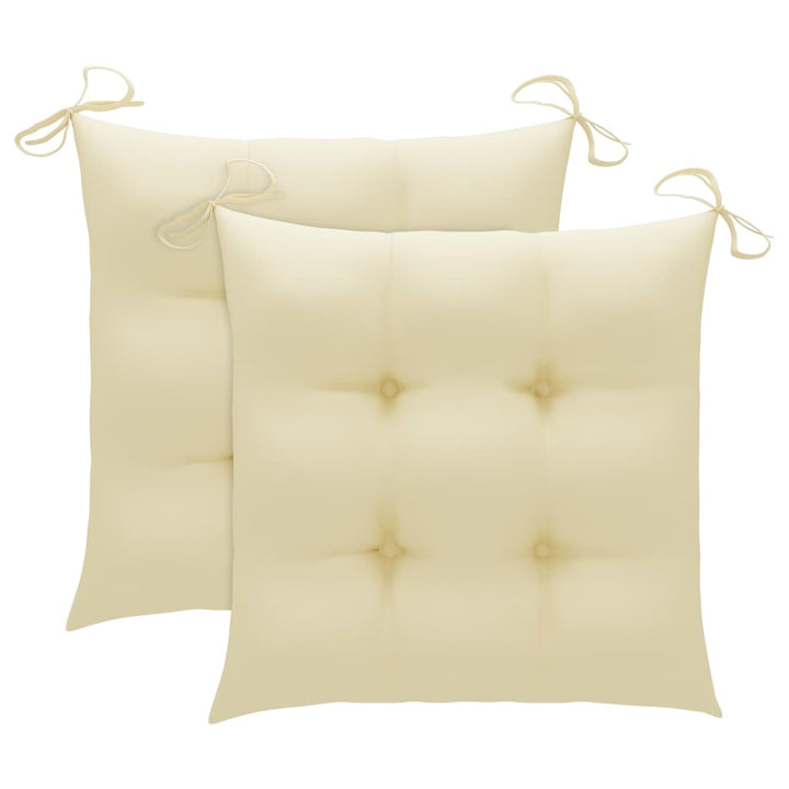 Set Mobilier Pliabil Exterior Cu Perne, 3 Piese, Lemn Masiv Tec