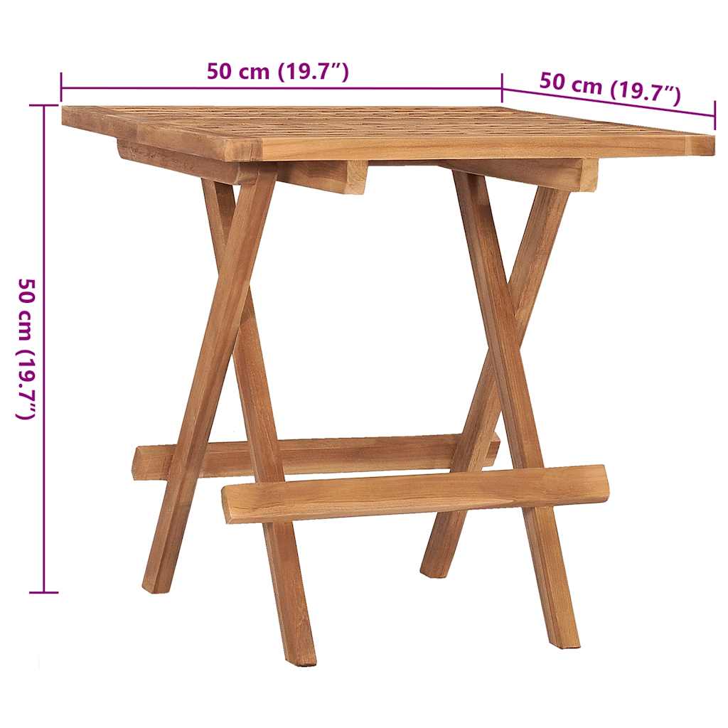 Set Mobilier Exterior Pliabil Cu Perne, 3 Piese, Lemn Masiv Tec