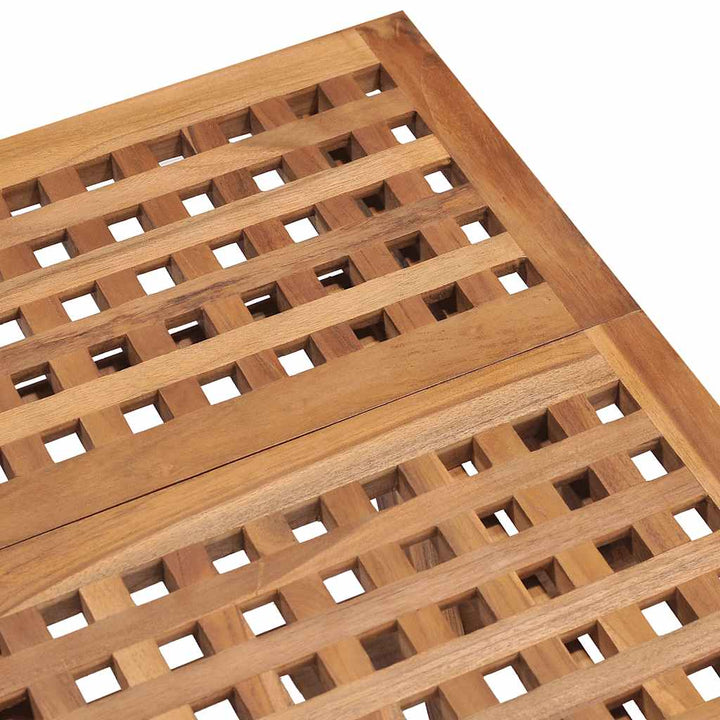 Set Mobilier Exterior Pliabil Cu Perne, 3 Piese, Lemn Masiv Tec